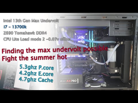 Intel 13th Gen i7 13700K Max undervolt - Cpu Lite Load + Adaptive offset Msi Z690