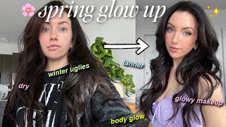 spring makeup glow up ✨ goodbye to the winter uglies 👋🏻