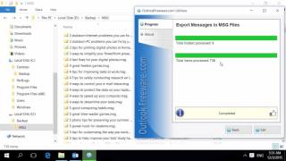 Export Outlook Emails to .MSG Files