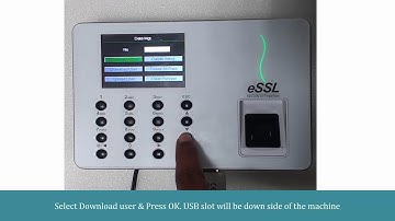 How to Download user in eSSL WL30
