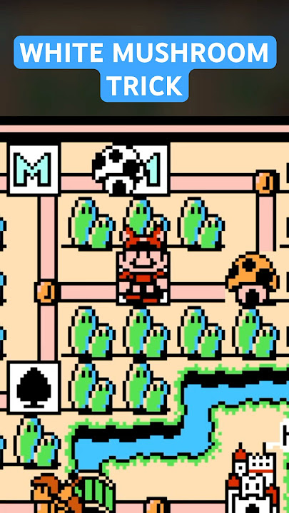 White Mushroom Secret in Super Mario 3! 😮