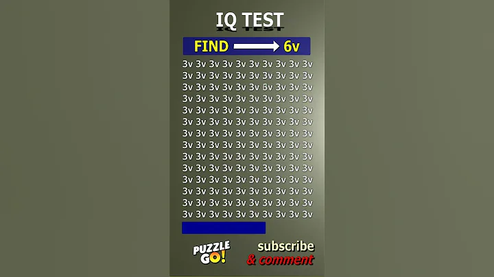 Find 6v where? | Brain Teaser IQ Test #shorts #different #puzzles #opticalillusion #quiz