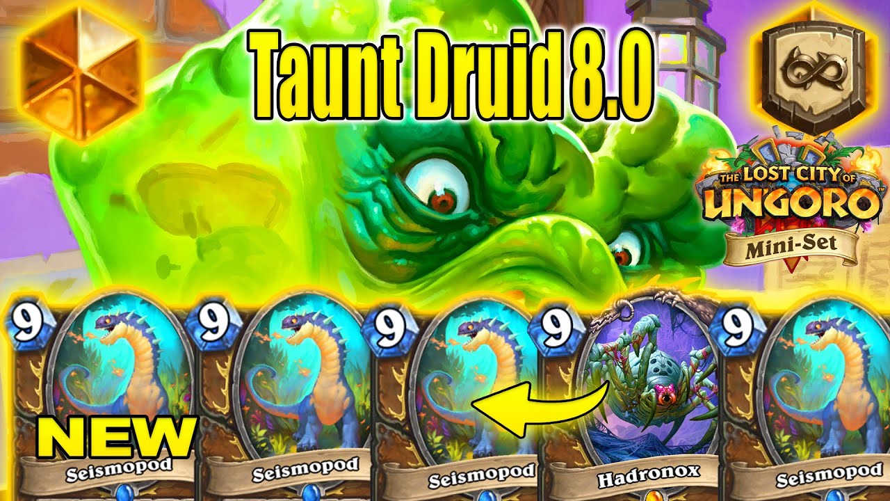 Taunt Druid 8.0 Deck With Seismopod Is Actually OP! The Lost City of Un'Goro Mini-Set | Hearthstone