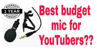 Best Budget Mic For Youtubers?? Only Rs 219 By Amazon