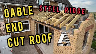 Cut Roof With A Steel Ridge Beam - New roofing square