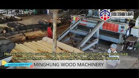 Veneer Peeling Line: Fast Log Debarker and Rounding Machine