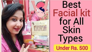 Best facial kit for all skin types Under 500 | Facial kit for Glowing skin | Amazon haul