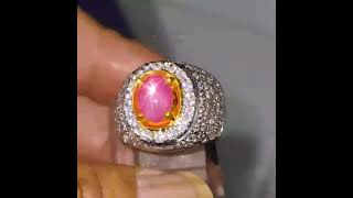 Natural Star Pink Sapphire 2.09 Carats Srilanka Noheated Memo