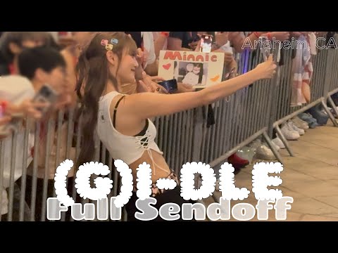 240910 (여자)아이들 (G)I-DLE - Full sendoff @ Honda Center, Anaheim, CA 4K Fancam-썸네일