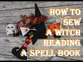 Witch reading a spell book sewing tutorial by Sewing Me