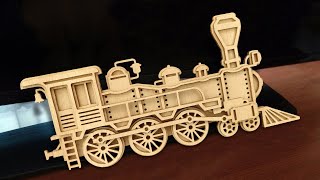 3D Steam train - scroll saw project