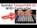 Synido MIDI Pad Beat Maker Machine TempoPAD Z-1 FIRST LOOK MIDI Pad Controller For Beginners