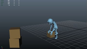Maya Animation - Heavy Box Lift