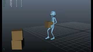 Maya Animation - Heavy Box Lift