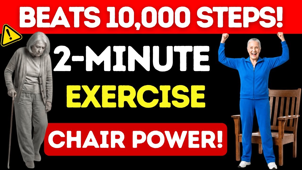Walking Doesn't Work! This 2-Minute Chair Exercise Beats 10,000 Steps