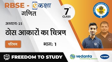 NCERT | CBSE | RBSE | Class - 7 | गणित | ठोस आकारों का चित्रण | परिचय