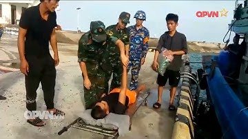 Bệnh xá đảo Song Tử Tây cấp cứu ngư dân bị giảm áp do lặn sâu