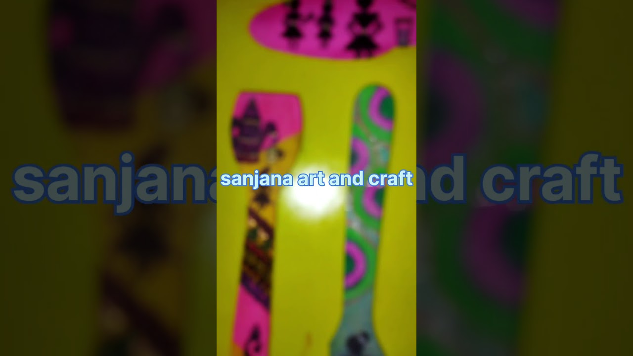 wooden spoon art idea 