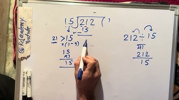 212 divided by 15 | divide kaise karte hain | bhag karna sikhe (in Hindi) | Surendra Khilery