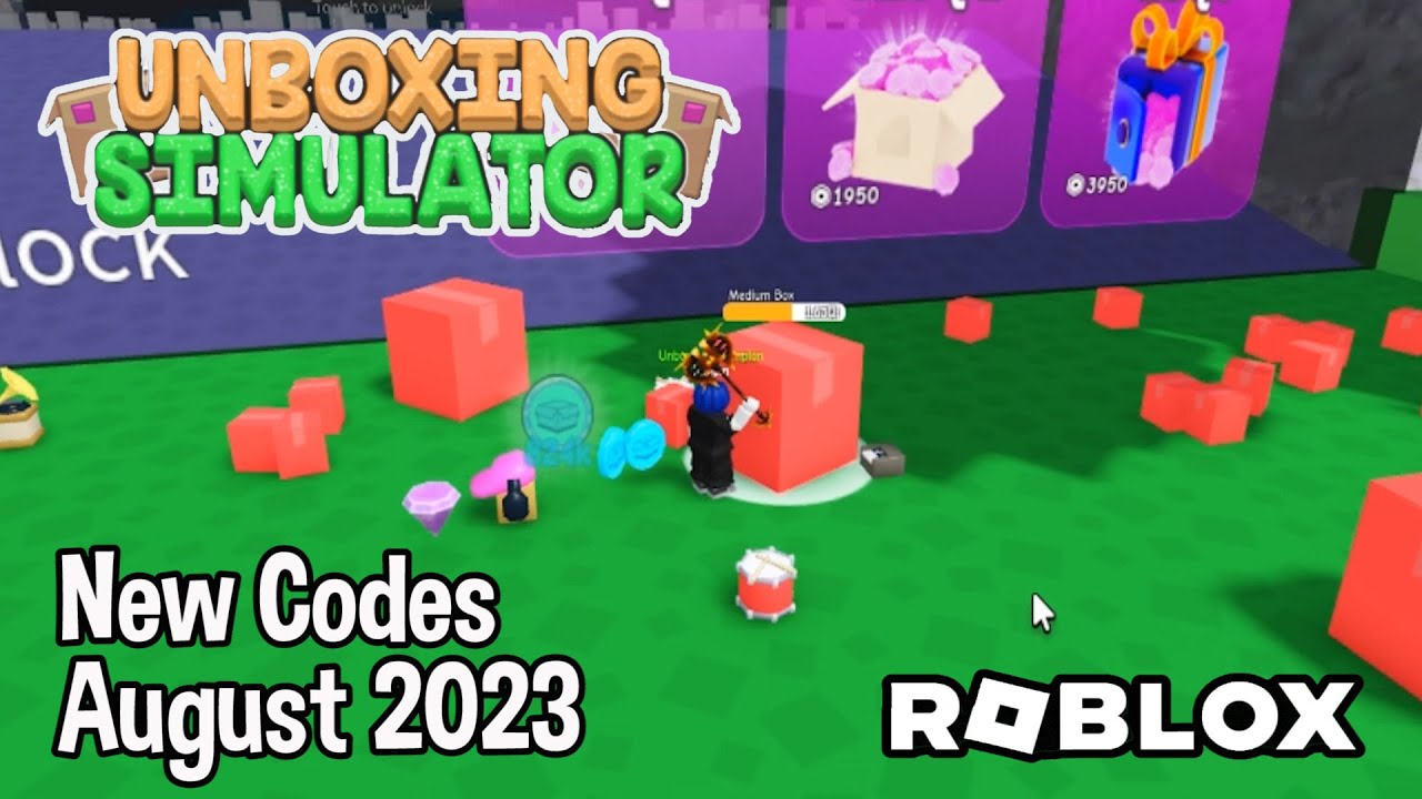 Roblox Unboxing Simulator New Codes August 2023 