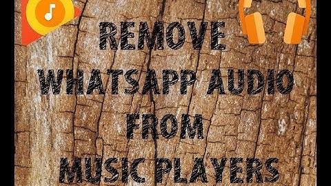 Remove Annoying WhatsApp Audio from Music players || Android