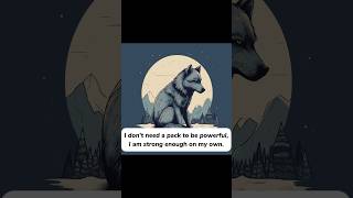 The lone wolf type #wolf