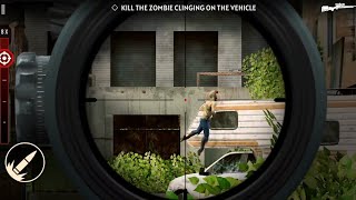 Sniper Zombie 3D R1 Boston Mission 24 Crazy Car Save The Driver screenshot 2