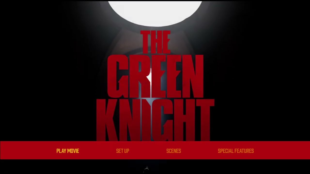 "The Green Knight" Blu-ray - Exploring the Blu-ray Menus