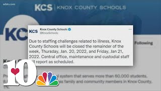 East Tennessee schools closing for the week, partly due to rise in illnesses