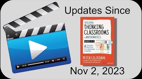 Two Updates to Building Thinking Classrooms Automated Grading Rubric (as of NOV 1, 2023)