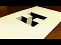 How To Draw 3D Letter H | 3d Art | 3D Alphabet | Step By Step | Very Easy | Easy Pencil Art