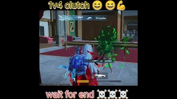wait for end 🔚 1v4 clutch 😆😆 #bgmi #pubgmobile #shorts #viral