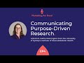 EP. 5 | Communicating Purpose-Driven Research with Cathie Sherrington from the University of Sydney
