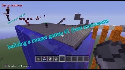 minecraft building a hunger games map #1 (best moments)