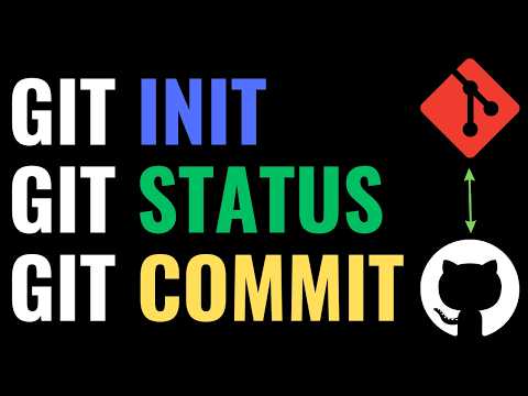 Git init, git status & git commit Explained with Practical | Git Commands for Beginners