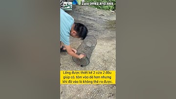 Lồng lò xo bắt tôm cua giá . Liên hệ 0982510555
