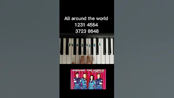 All around the world ATC on piano 🎹 tutorial