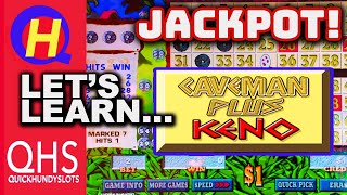 Caveman Keno Jackpot!!! Let's Learn How to Play CAVEMAN PLUS KENO! #KENONATION screenshot 2