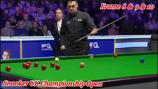 Snooker UK Championship Open Ronnie O’Sullivan VS Hossein Vafaei ( Frame 8 & 9 & 10 )