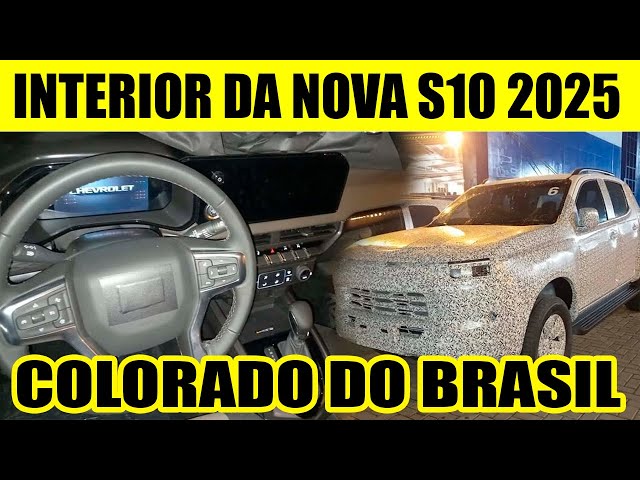 INTERIOR DA NOVA S10 2025 É REVELADO - SERÁ A COLORADO BRASILEIRA