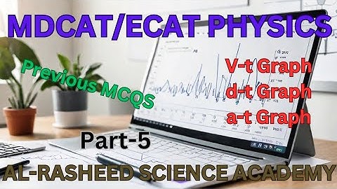 Solved MCQs NMDCAT 2024: Velocity, Acceleration, Displacement Graphs [KEYWORDS] "Part 5"