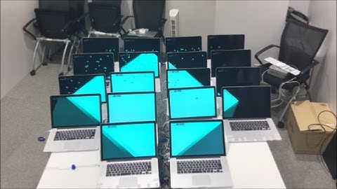 Unity Networkingで19台のMBPを同期させてみた。