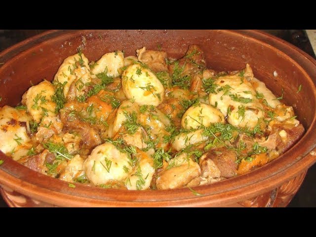 Галушки с мясом и картошкой — рецепт с фото пошагово