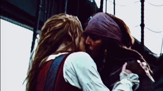 captain Jack sparrow and  elizabeth swann