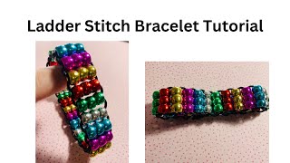 Datos Bracelet Tutorial. Jewelry Tutorial. Jewellery Tutorial. Ladder Stich. How to make Bracelets. Guía