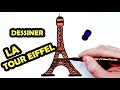 Comment dessiner la tour eiffel dessin facile