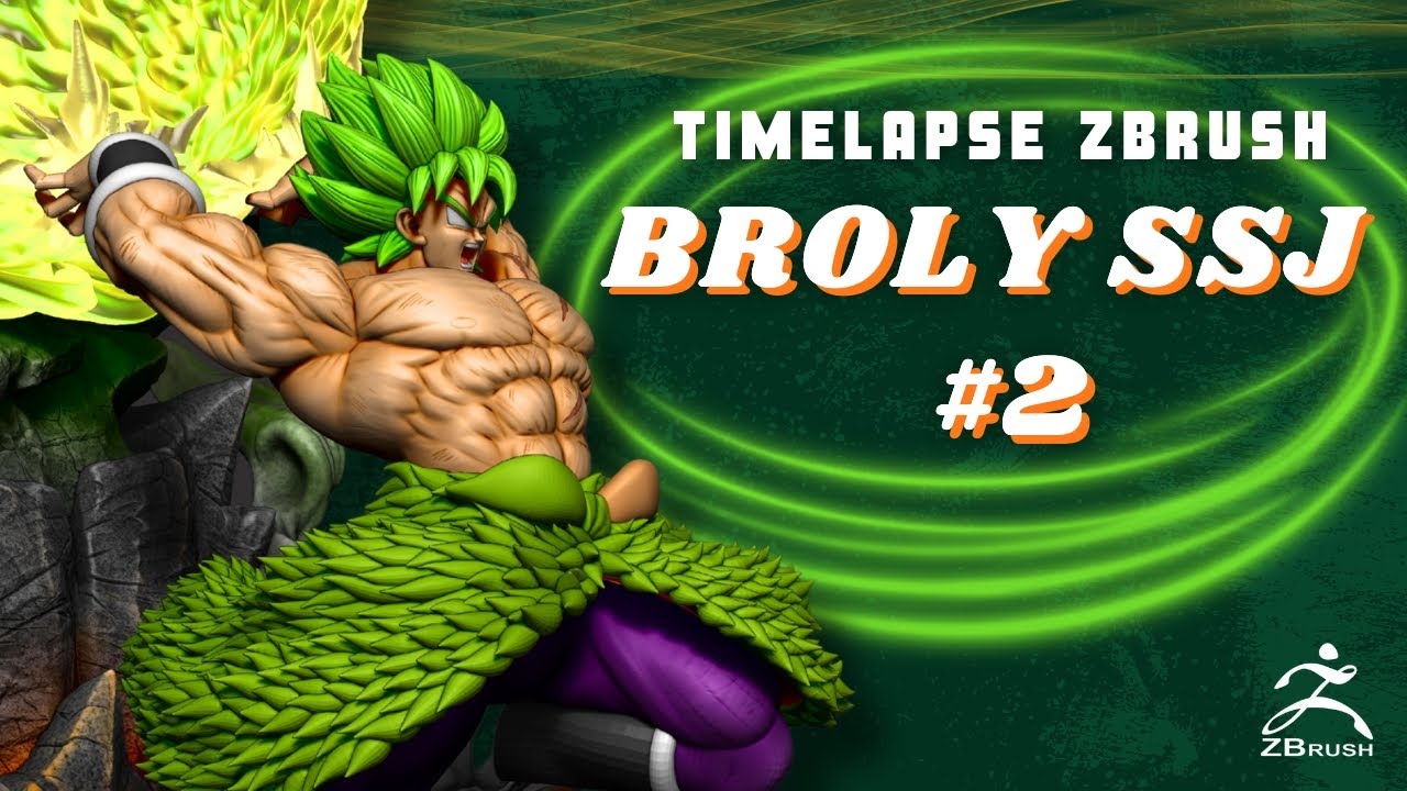 Creando una figura coleccionable de Broly SSJ - ZBrush Timelapse #2