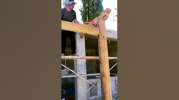 The process of building a wooden house is shared - good tools can improve the efficiency of doing th