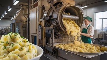 How Creamy Mashed Potatoes are Made in Factory | Mashed Potatoes Factory Process