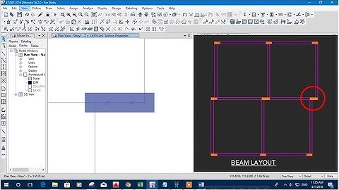 Modeling Beams Supported at the Column Edges in ETABS